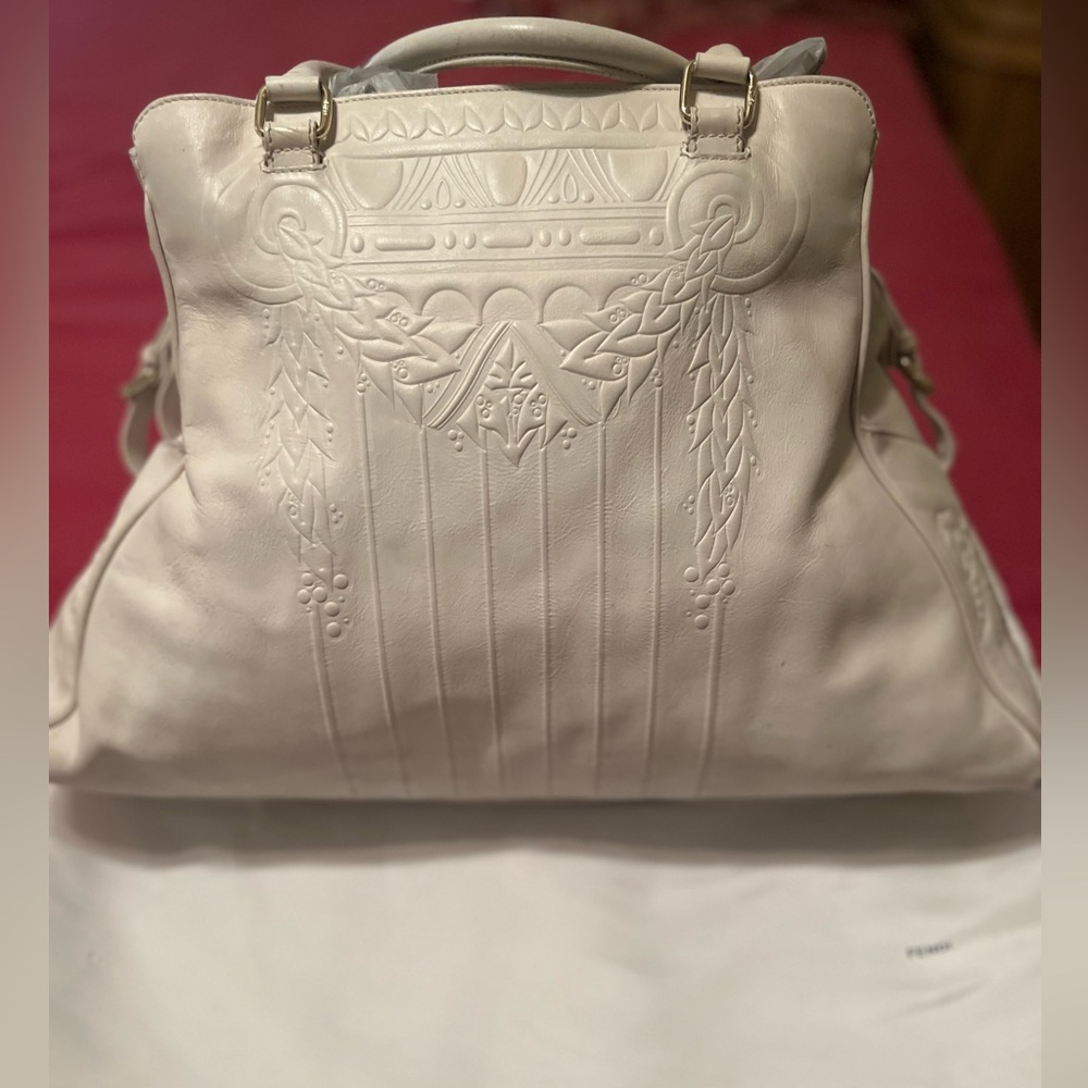 Fendi large white Tote